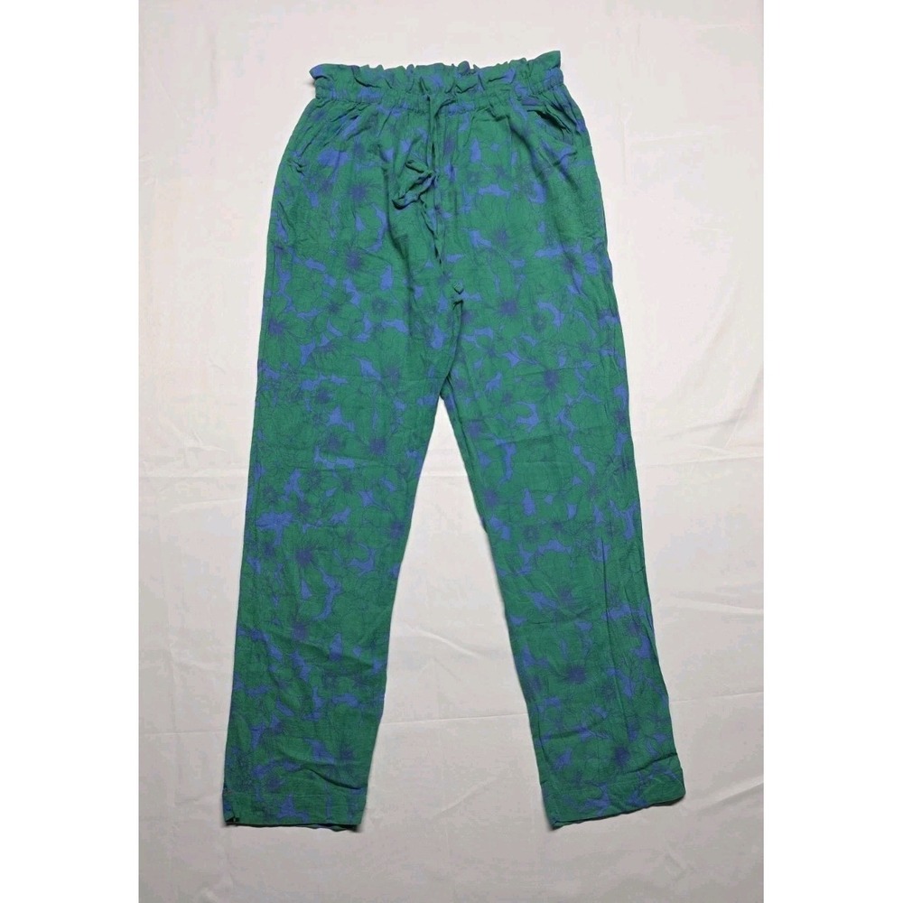 Xirena Talin Floral Pants In Ibiza Green Blue size Small Cotton Lightweight